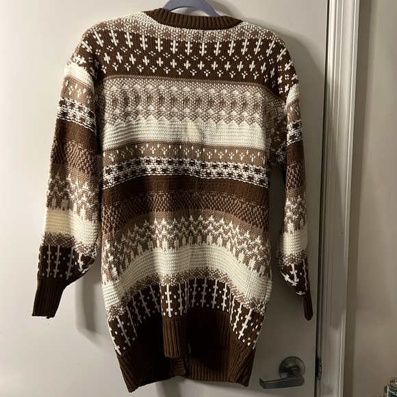 NWT Pink Rose Women’s Size S Long Sweater - Picture 4 of 4